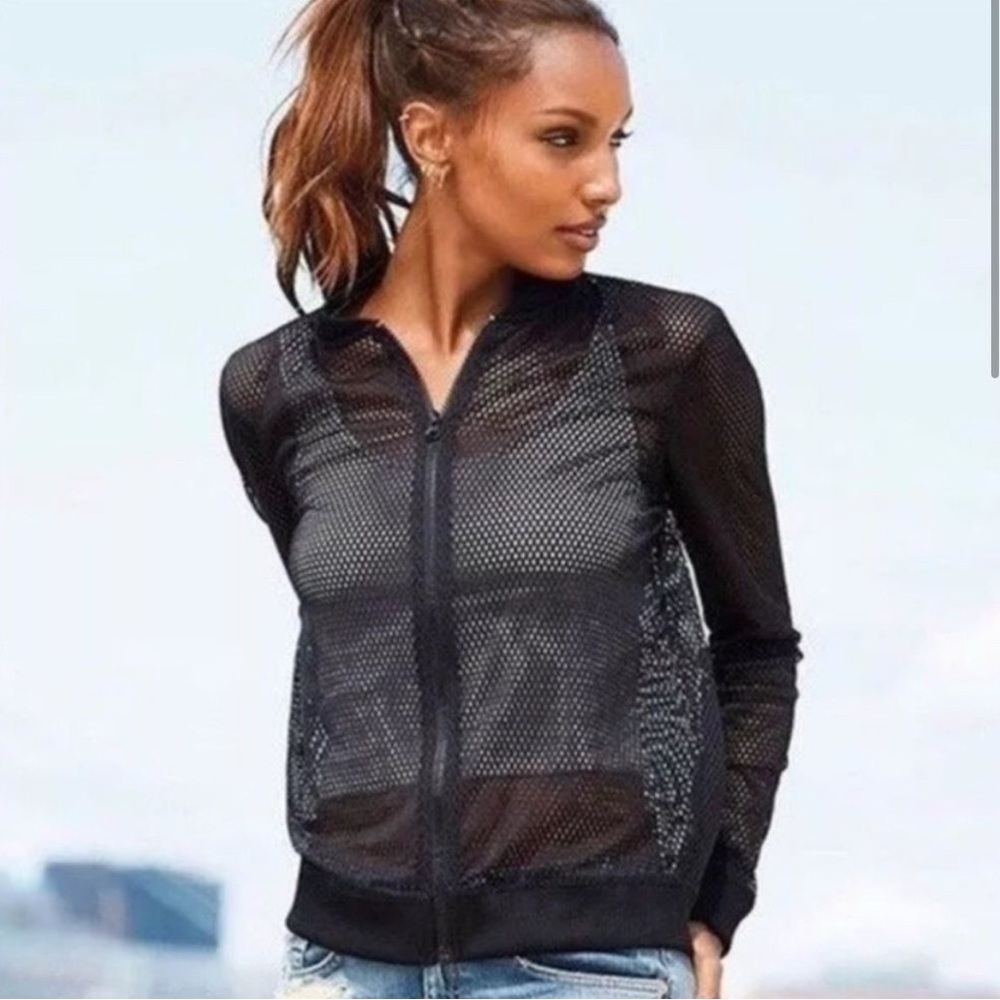 Victoria Secret black mesh jacket